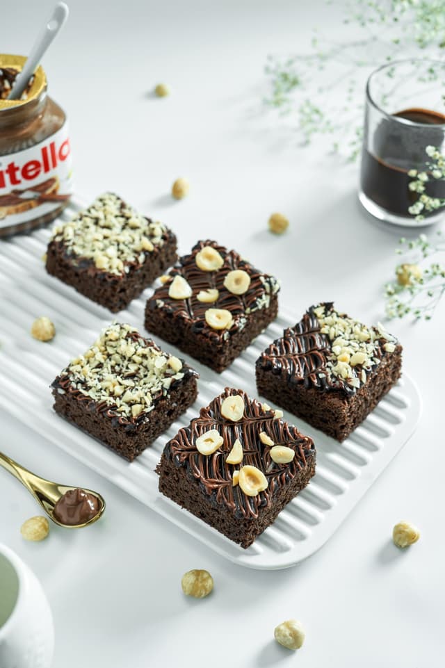 Dark Chocolate Hazelnut Brownie